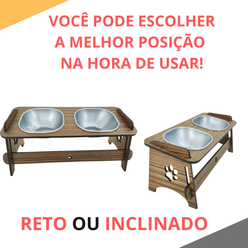 Comedouro Pet Suspenso Para Cães e Elevado