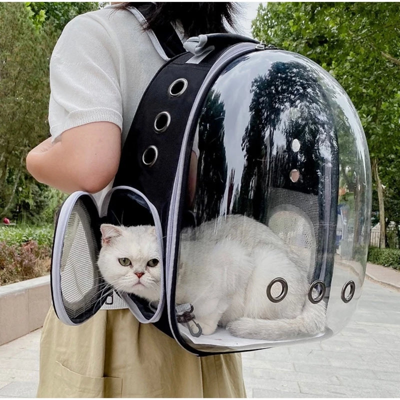 Mochila Pet Visão Panorâmica Astronauta Cachorro Cão