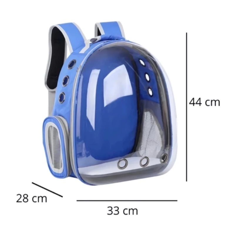 Mochila Pet Visão Panorâmica Astronauta Cachorro Cão